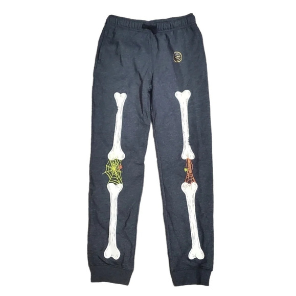NWOT Cat & Jack Boy's Halloween Glow in the Dark Jogger Sweatpants L 12/14 - Picture 1 of 5